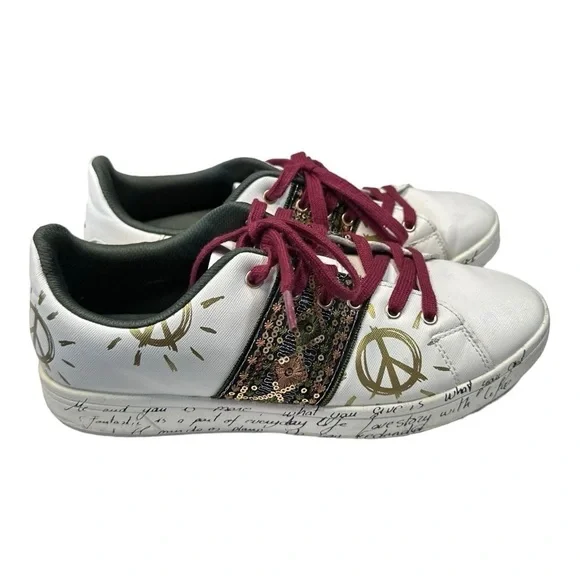 Desigual Cosmic Exotic Women's Sneakers Size 10 - Picture 2 of 7